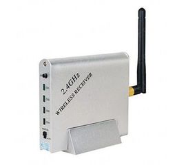 4-х канальный приёмник видеосигнала беспроводных видеокамер стандарта 2.4 Ghz c AV выходом с возможностью автоматического переключения камер (мод. KY-24GR02), фото 1