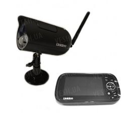 Цифровой комплект беспроводного наблюдения с шифрованием сигнала с 4.3 дюймовым приёмником-монитором с записью и дальностью до 200 метров (модель DANROU 8141), фото 1