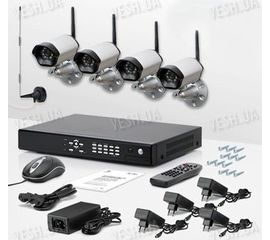 Комплект из 4-х видеокамер и приемника - видеорегистратор KW-KIT5507х4 (без шифрования видеосигнала), фото 1