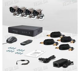 Комплект видеонаблюдения CnM Secure DCK-1004H KIT PRO, фото 1