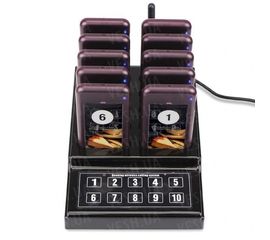 Беспроводная система оповещения и вызова клиентов и гостей с 10 пейджерами Retekess F4529, фото 1