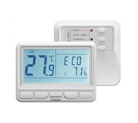 Беспроводной термостат для котла комнатный Poer PTC10, с беспроводным терморегулятором, фото 1