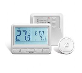 Беспроводной термостат с wifi терморегулятором для котла и теплого пола Poer PTC11, фото 1