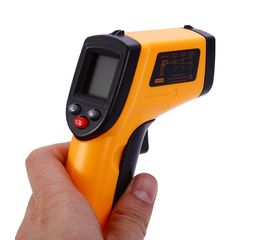 Бесконтактный электронный цифровой инфракрасный термометр VKTECH GM320, до 380 градусов, фото 1