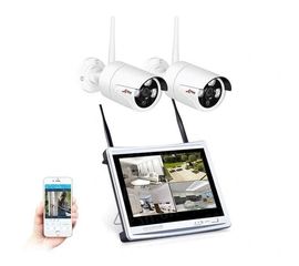 Комплект беспроводного видеонаблюдения wifi на 2 камеры Anran AR-2W c 12&quot; LCD монитором, фото 1