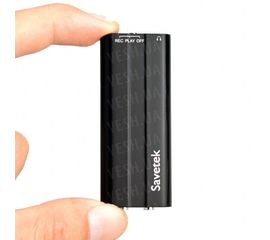 Мини диктофон с активацией голосом Savetek 600, 8 Гб, Mp3, VOX, 50 часов записи, фото 1
