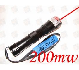 Мощная 200мВт красная указка (Прожигает + видимость луча ночью) + Аккумулятор 18650, фото 1