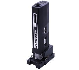 Портативный микроскоп с подсветкой и горизонтальным фиксатором (Zoom 60X-100X), фото 1