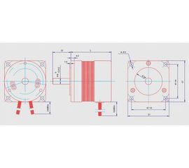 BLDC безщеточный мотор постоянного тока 55Вт 24В, фото 1