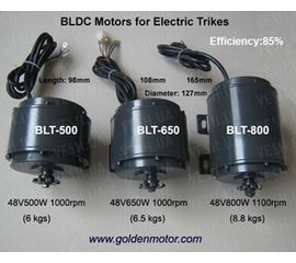 BLDC безщеточный мотор постоянного тока 800Вт 48В, фото 1