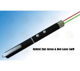 Лазер для презентаций 5мВт Красный + 5мВт Зеленый лазер (лазерная указка), фото 1