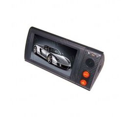 Первый 2-х камерный touch screen автомобильный видеорегистратор с 3-дюйм экраном, разрешением 1280*480, G-сенсором, поддержкой GPS, углом обзора 110 градусов (мод. P7), фото 1