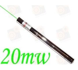 Зеленая лазерная указка 20мВт (Хромированая), фото 1
