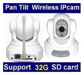 H.264 беспроводная WI-FI цветная поворотная автономная интернет IP камера (модель GD-2805), фото 1