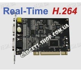 8-ми канальная H.264 компьютерная PCI плата видеозахвата для CCTV камер + 8 звуковых канала + ТВ выход (200 fps), фото 1