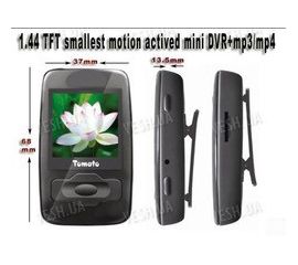 Компактный цифровой мини видеорегистратор с детекцией движения, MP3/MP4 плеером и 1.44 LCD дисплеем (мод. T99), фото 1