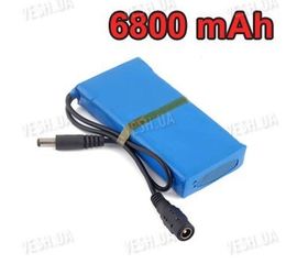 12V литий-полимерный перезаряжаемый аккумулятор 6800 mAh для автономного питания CCTV камер видеонаблюдения (1), фото 1