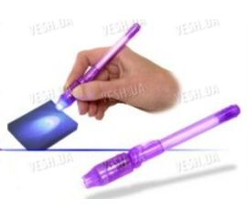 Шпионская ручка с невидимыми чернилами и ультрафиолетовой подсветкой, фото 1