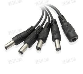 Разветвитель питания сплиттер на 4 камеры видеонаблюдения для блоков питания (модель RL-4), фото 1