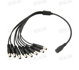 Разветвитель питания сплиттер на 8 камер видеонаблюдения для блоков питания (модель RL-8), фото 1