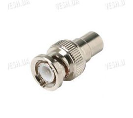 10 штук переходников из RCA (мама) в BNC (папа) для монтажа охранных систем видеонаблюдения (модель BNC-05), фото 1
