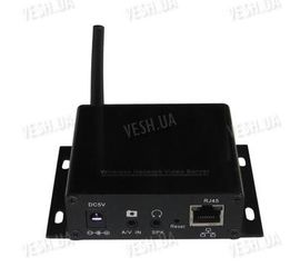 Универсальный одноканальный беспроводный сетевой IP сервер для трансляции в интернет видео со звуком с любых камер (модель NC6200), фото 1