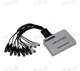 Профессиональный RealTime 8-ми канальный USB видеорегистратор с записью в CIF 200 к/c c 4-мя аудиовходами с поддержкой Windows 7 для компьютеров и ноутбуков (модель ES-U608), фото 1