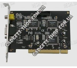 4-х канальная H.264 компьютерная PCI плата видеозахвата для CCTV камер + 2 звуковых канала + ТВ выход (50 fps), фото 1