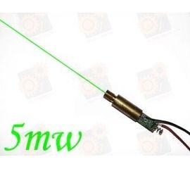Зеленый лазерный модуль 5мВт, фото 1