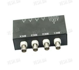 4-х канальный пассивный приёмник - передатчик видео сигнала по витой паре UTP на расстояние до 300 метров, фото 1