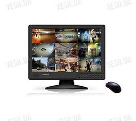 16-ти канальный гибридный 2 в 1 LCD COMBO DVR видеорегистратор с 19-ти дюймовым монитором с записью в realtime c разрешением CIF (модель KT1516L), фото 1