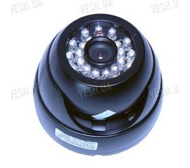 Цветная купольная видеокамера в антивандальном корпусе с ИК подсветкой, 1/3 Sony, 420TVL (модель 426 DS), фото 1