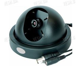 Черно-белая купольная видеокамера 1/3 Sony, 420 TVL, 0.1 lux (модель 303 Sony), фото 1