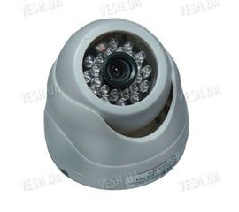 Черно-белая купольная видеокамера c 3D креплением и ИК подсветкой 1/3 SONY, 420 TVL, (модель 412 D/2), фото 1