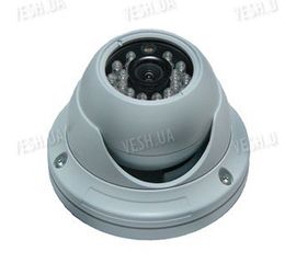 Цветная купольная видеокамера с ИК подсветкой до 15 м, 1/3 Sony, 420 TVL, f=6мм (модель 450 DV3), фото 1