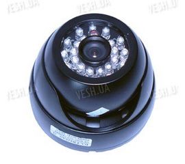 Цветная купольная видеокамера в антивандальном корпусе с ИК подсветкой, 1/3 Sony, 520TVL (модель 426 AS), фото 1