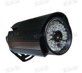 Цветная уличная (наружная) видеокамера с IR подсветкой до 35 метров, 1/3 Sony, 420 TVL, 0 LUX, f=6 мм, кронштейн 3D (модель 725 QF), фото 1