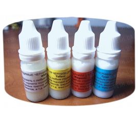 Невидимые чернила в обычном свете и видимые в УФ (ультрафиолетовые UV CMYK СНЧП) чернила для струйного принтера 4 цвета, фото 1