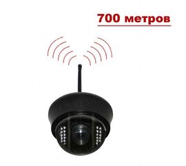 Купольная беспроводная CCTV цветная охранная камера видеонаблюдения 1/3&quot;COLOR SONY Super HAD II, Effio-E, 700 TVL c дальностью передачи до 700 метров (модель NCDOTIR 21W), фото 1