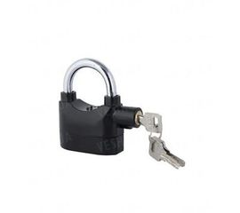 Уникальный металлический навесной замок со звуковой сиреной и сенсором на удар или попытку взлома - отличная вещь для защиты гаража или подсобных помещений, фото 1