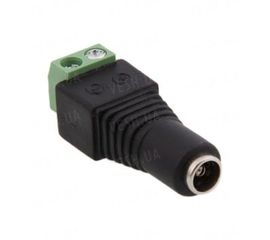 10 штук коннекторов питания 5,5 x 2,1 мм типа &quot;мама&quot; для охранных CCTV камер видеонаблюдения с клемником под отвёртку без использования паяльника (модель PWC-02M), фото 1