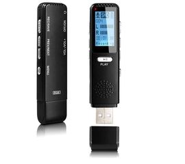 Флешка диктофон с голосовой активацией записи Vandlion V25 LCD, 8 Гб, черный, фото 1