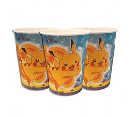Бумажные стаканчики Покемон Пикачу уп. 10 шт, фото 1
