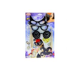 Фотобутафория набор очки усы, 5 предметов, фото 1