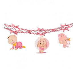 Гирлянда 3D Girl с подвеской Новорожденная, фото 1