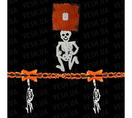 Гирлянда 3D Хэллоуин с подвеской Скелет, фото 1