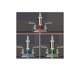 Светодиодная насадка на водяной кран с автоматически изменяющейся 3-х цветной LED подсветкой, зависящей от температуры воды, фото 1