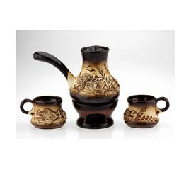 Набор кофейный с камином колорит, 4 предмета, фото 1