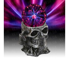 Плазменный Шар Череп Plasma ball S, фото 1