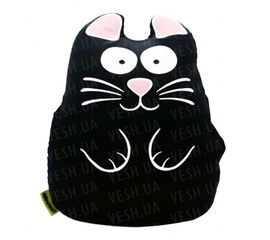 Подушка антистресс Муфта Кот черный, фото 1